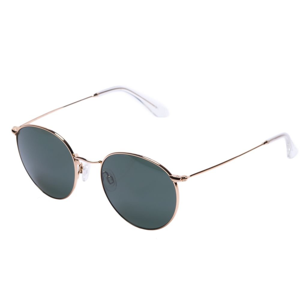 Occhiali Da Sole Unisex Retrò Senza Montatura | Metallo Dorato E Lenti Sfumate UV400